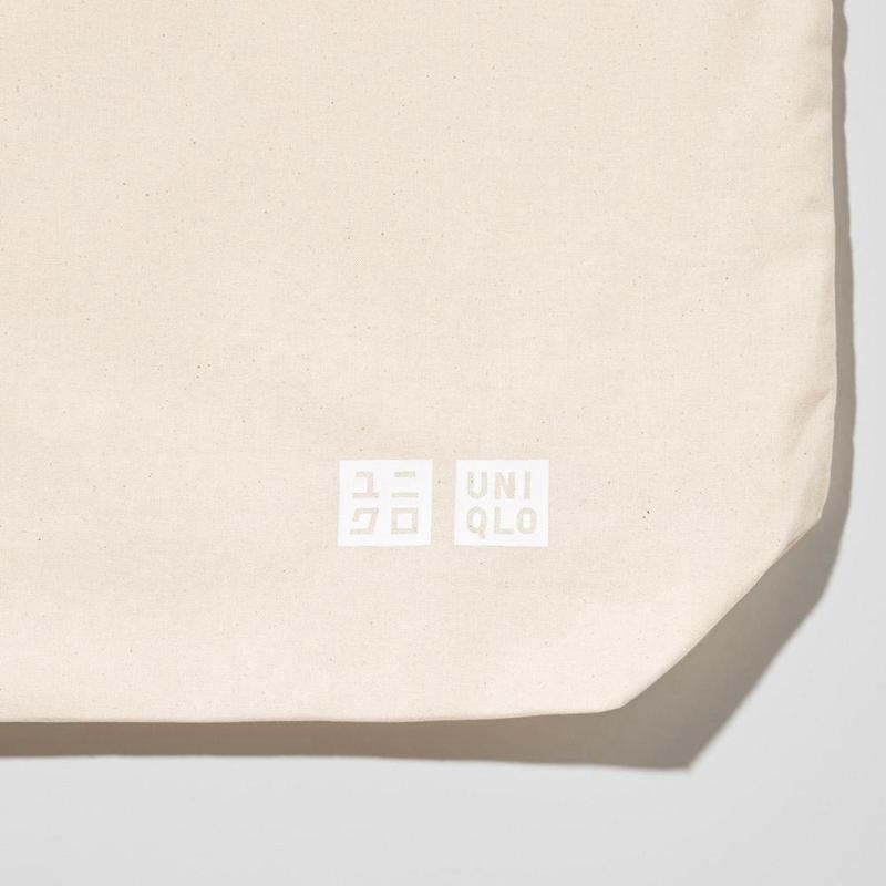 Uniqlo Cotton Reusable Men Bag Off White  US |  SEJG-70293