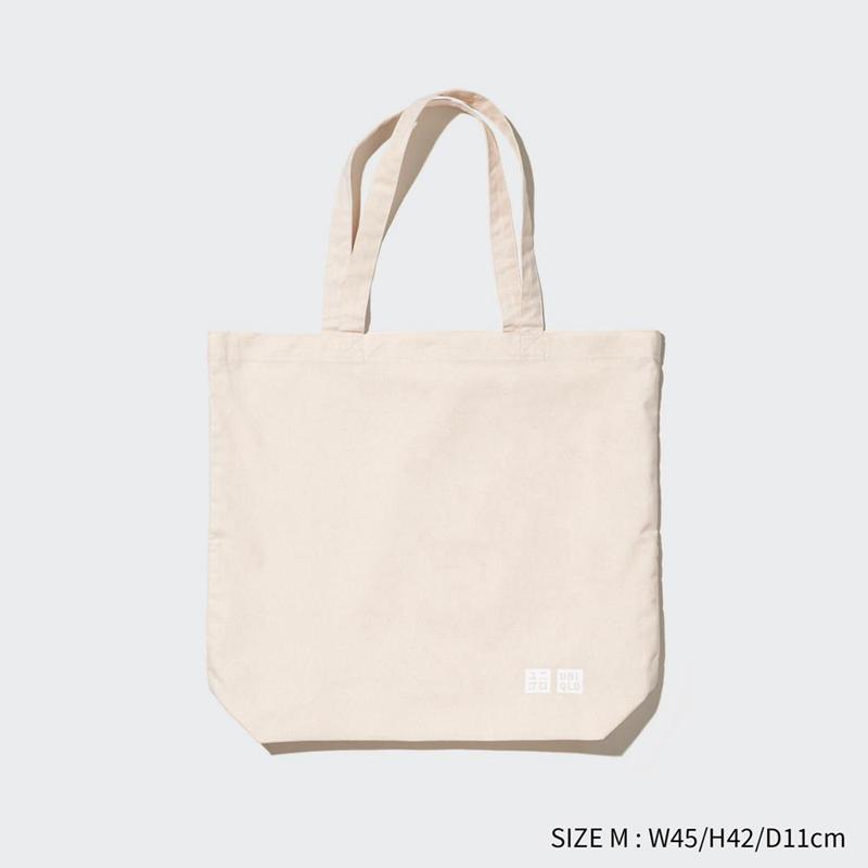 Uniqlo Cotton Reusable Men Bag Off White  US |  SEJG-70293