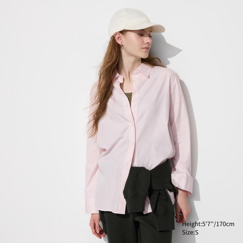 Uniqlo Cotton Women Shirts Pink  US |  EZCS-85319