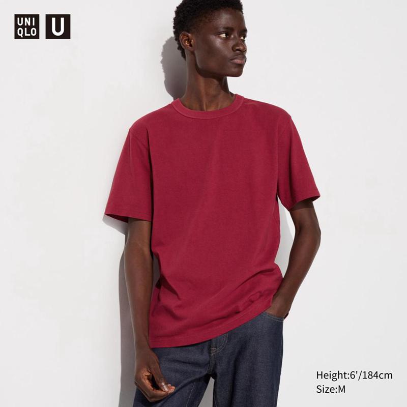 Uniqlo Crew Neck Men T-Shirt Red  US |  YUXR-98172