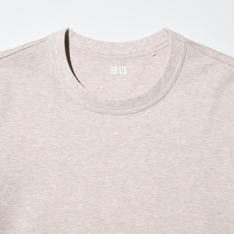 Uniqlo Crew Neck Women T-Shirts Dark Grey  US |  ZKFA-72610