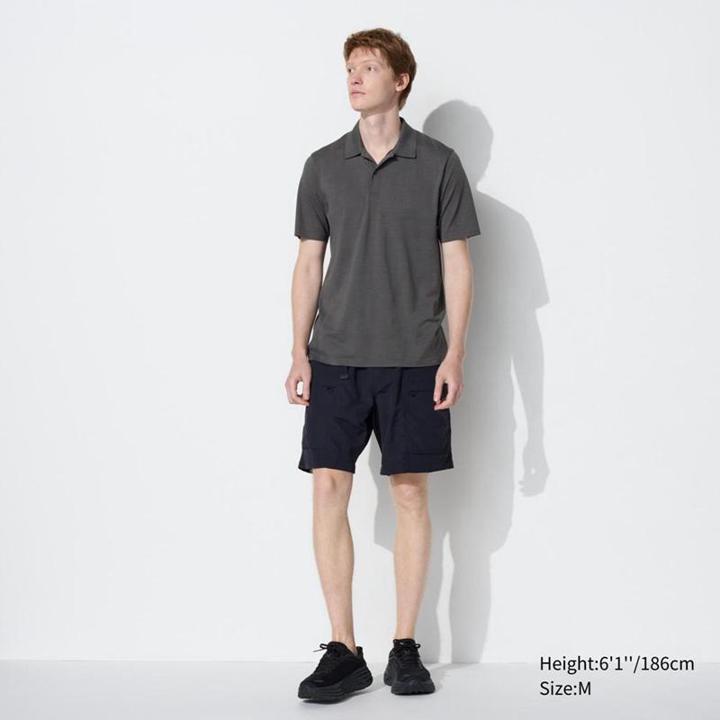 Uniqlo DRY-EX Men Polo Shirt Black  US |  RSEW-92564