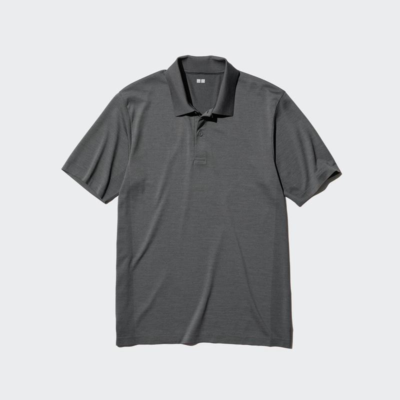 Uniqlo DRY-EX Men Polo Shirt Black  US |  RSEW-92564