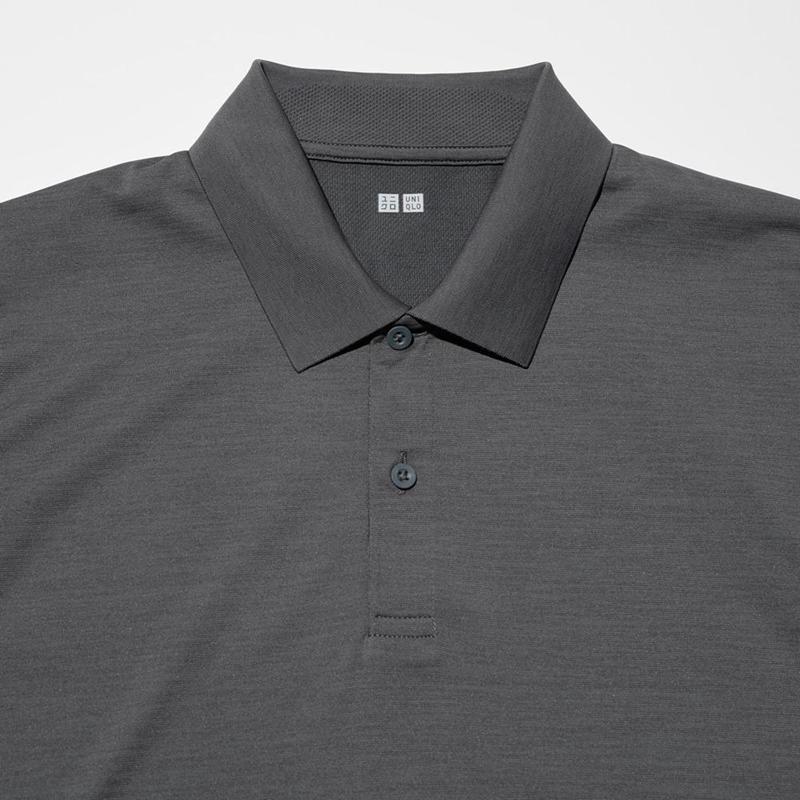 Uniqlo DRY-EX Men Polo Shirt Black  US |  RSEW-92564