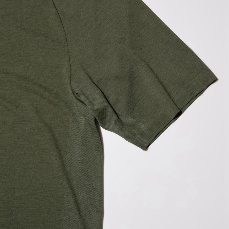 Uniqlo DRY-EX Men T-Shirt Olive  US |  CXVD-26387