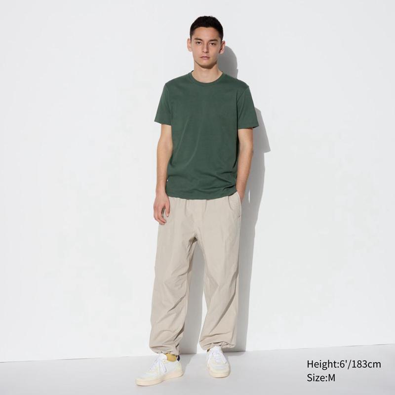 Uniqlo DRY Colour Crew Neck Men T-Shirt Olive  US |  OFHG-93246