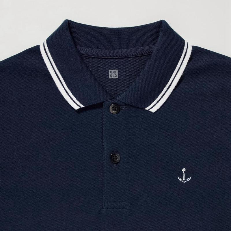 Uniqlo DRY Piqué (Embroidered) Kids' Polo Shirt Navy  US |  TZUM-56390