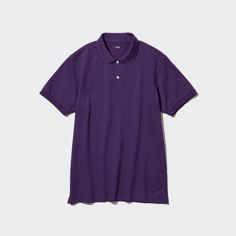 Uniqlo DRY Piqué Men Polo Shirt Paars  US |  XAUK-94518