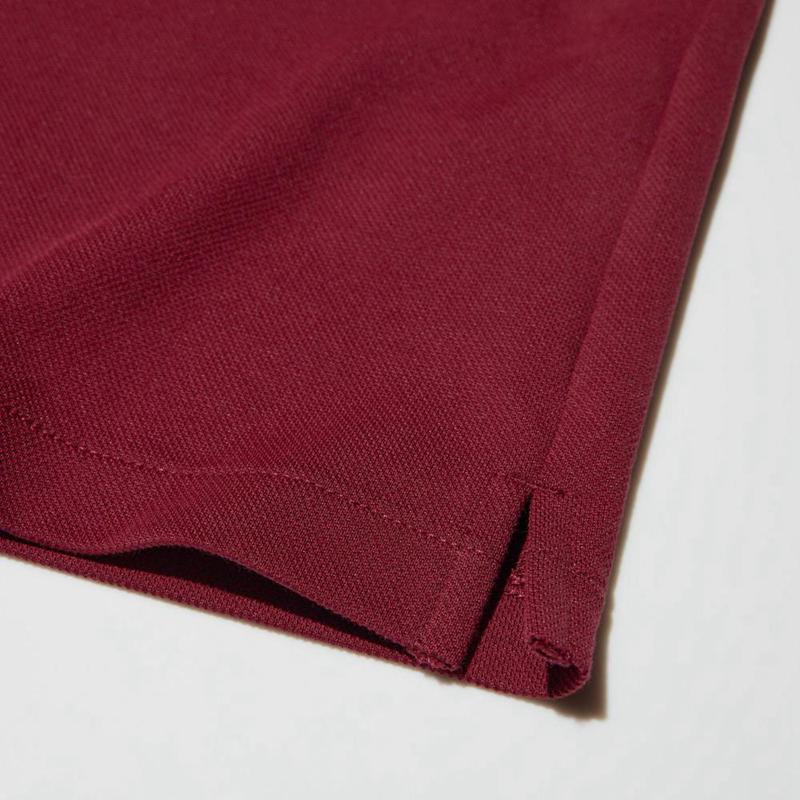 Uniqlo DRY Piqué Men Polo Shirts Wine  US |  ADFZ-13045