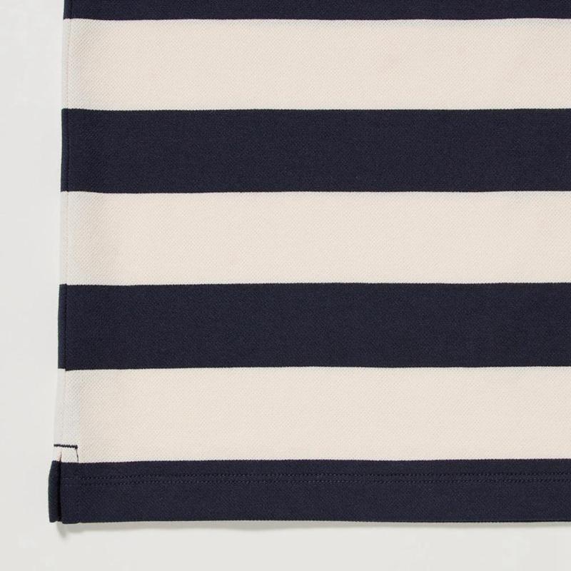 Uniqlo DRY Piqué (Stripe) Kids' Polo Shirt Natural  US |  CFZY-10268