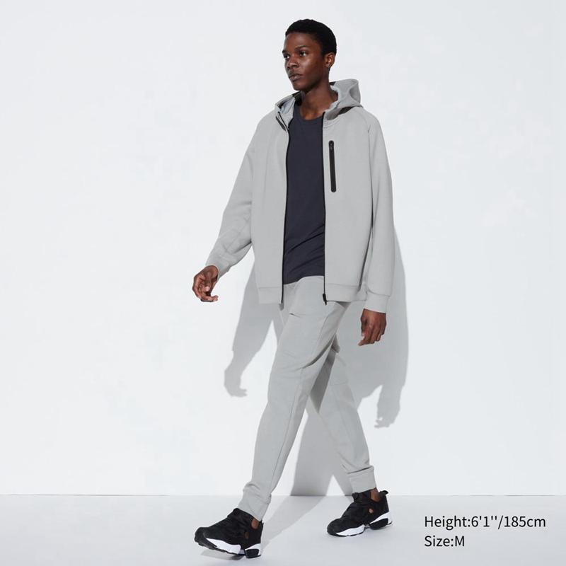 Uniqlo DRY Stretch Men Joggers Light Grey  US |  YQGU-19620