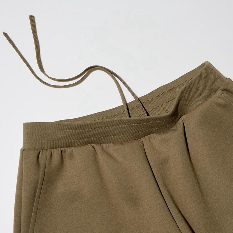 Uniqlo DRY Sweat Wide (Long) Women Trousers Olive  US |  IBUH-83267