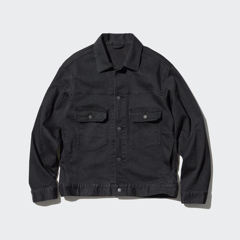 Uniqlo Denim Trucker Men Jackets Blue  US |  LPXO-71098