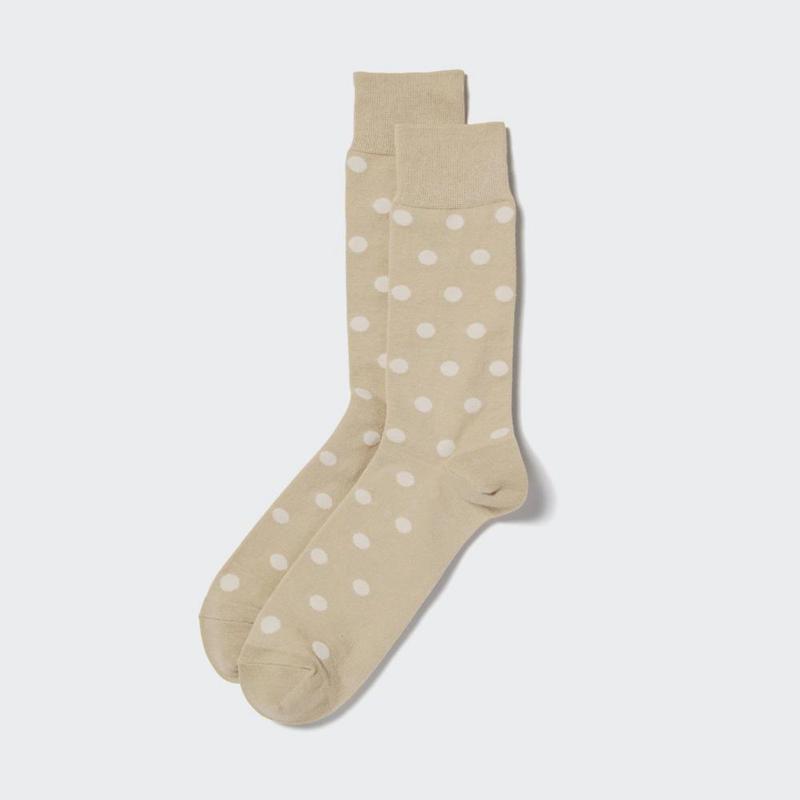 Uniqlo (Dot) Men Socks Beige  US |  RFDQ-01259