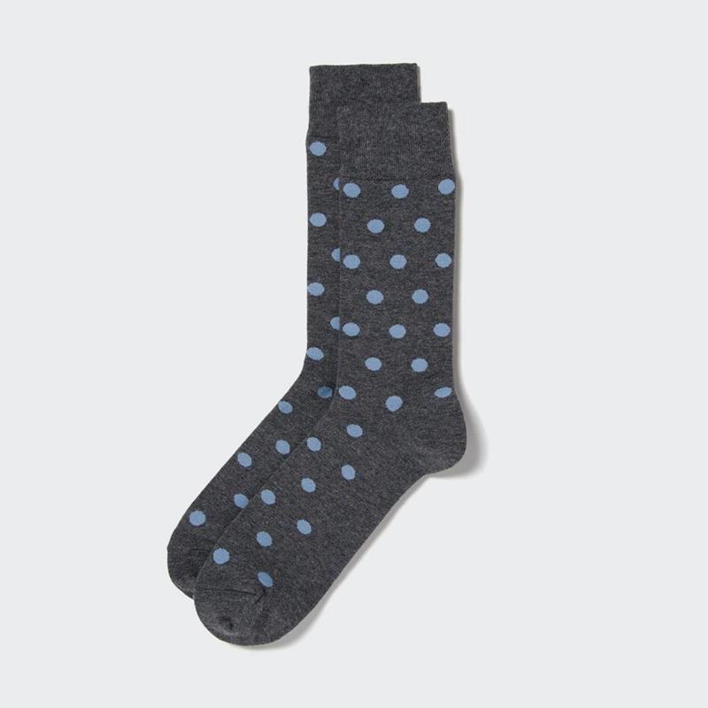 Uniqlo (Dot) Men Socks Dark Grey  US |  OVTR-42108