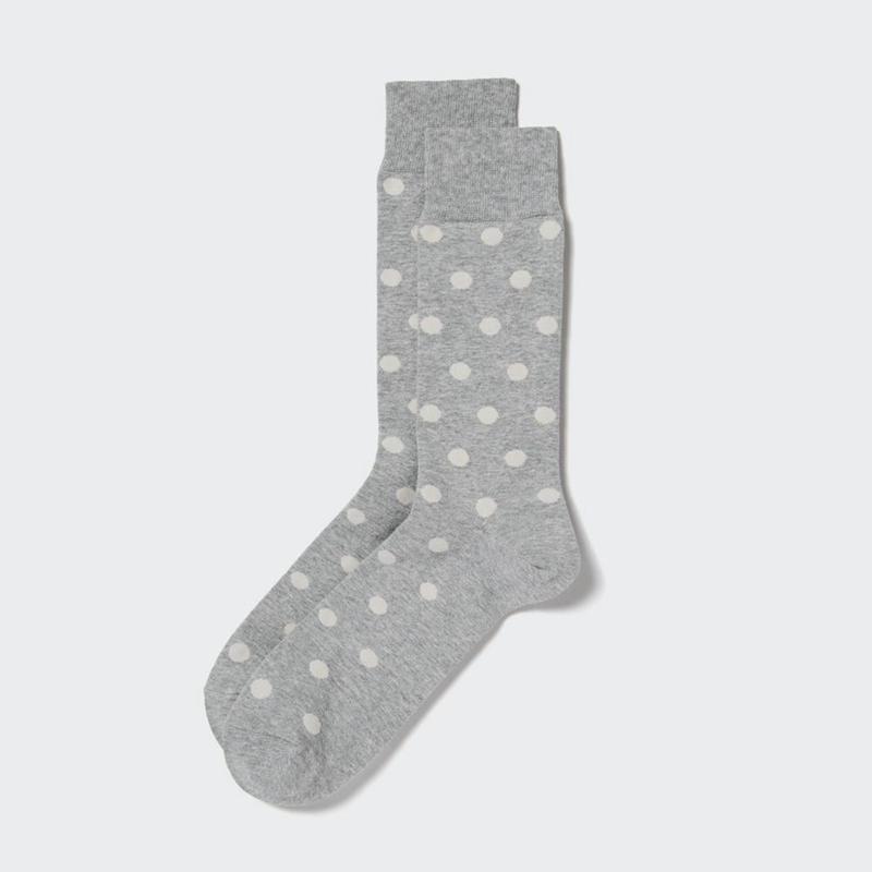 Uniqlo (Dot) Men Socks Grey  US |  AOBU-71940