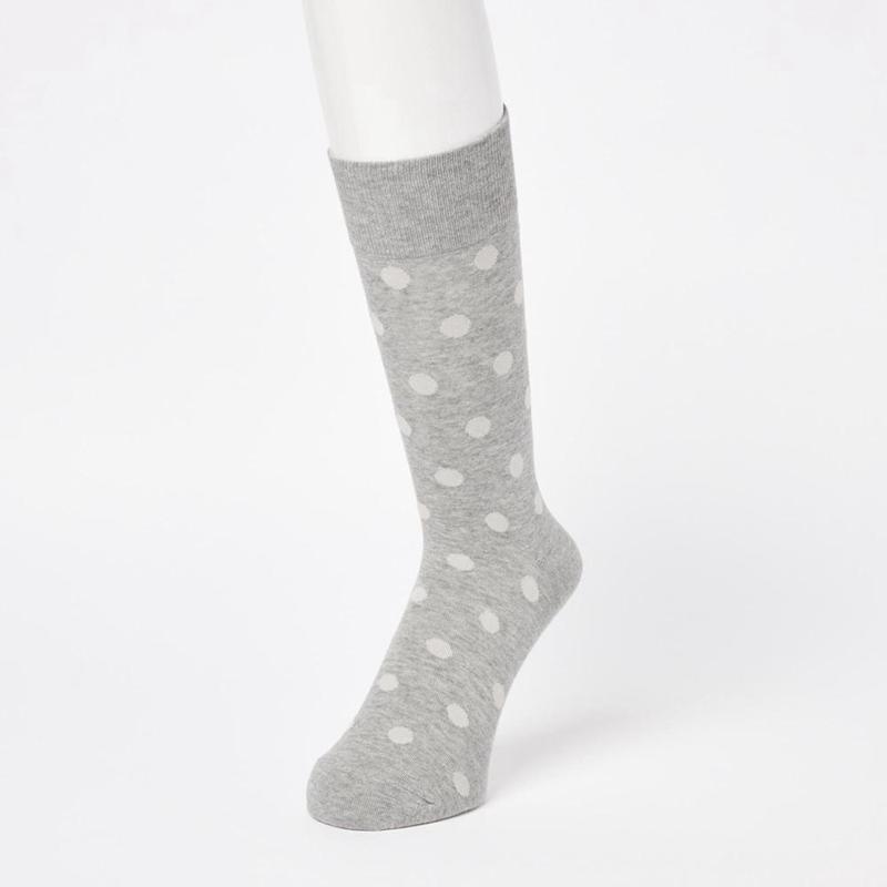 Uniqlo (Dot) Men Socks Grey  US |  IHOQ-83170