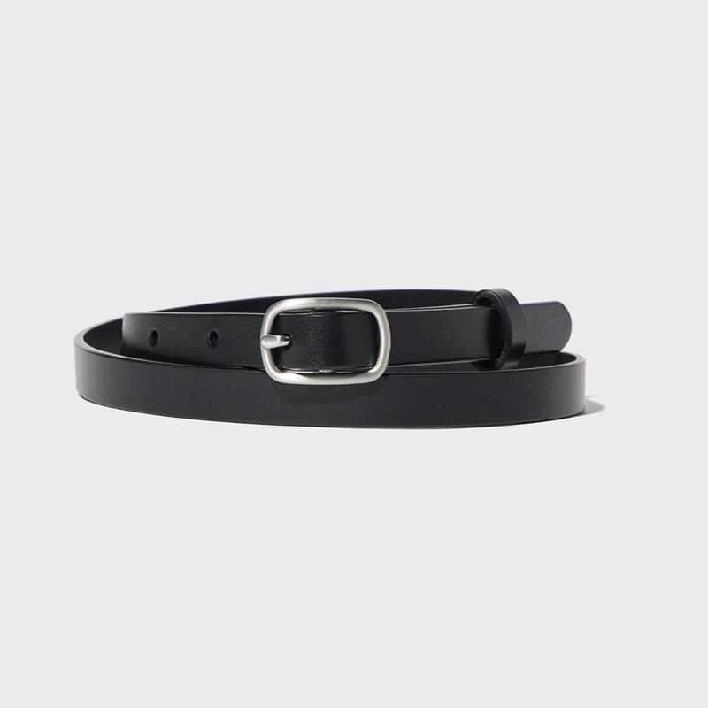 Uniqlo Dress Skinny Women Belt Black  US |  UZRC-74912