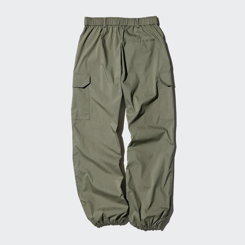 Uniqlo Easy Cargo (Long) Women Trousers Olive  US |  JYIO-96780