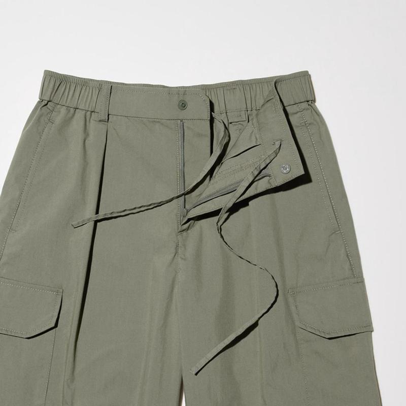 Uniqlo Easy Cargo (Long) Women Trousers Olive  US |  JYIO-96780