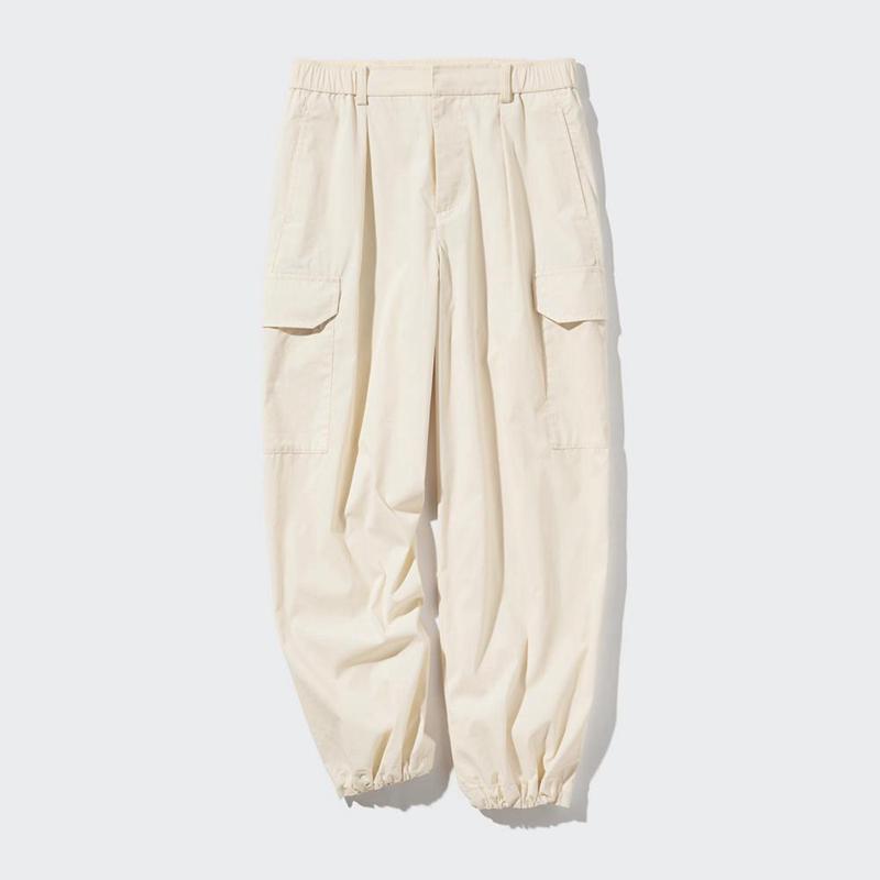 Uniqlo Easy Cargo (Short) Women Trousers Beige  US |  EPIR-85463