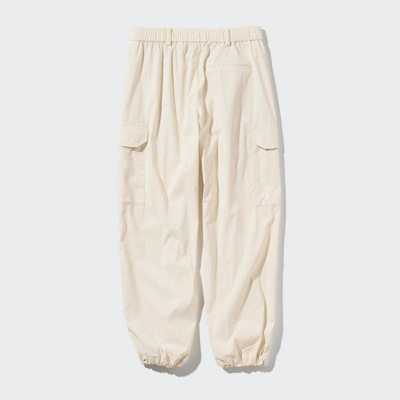 Uniqlo Easy Cargo (Short) Women Trousers Beige  US |  EPIR-85463