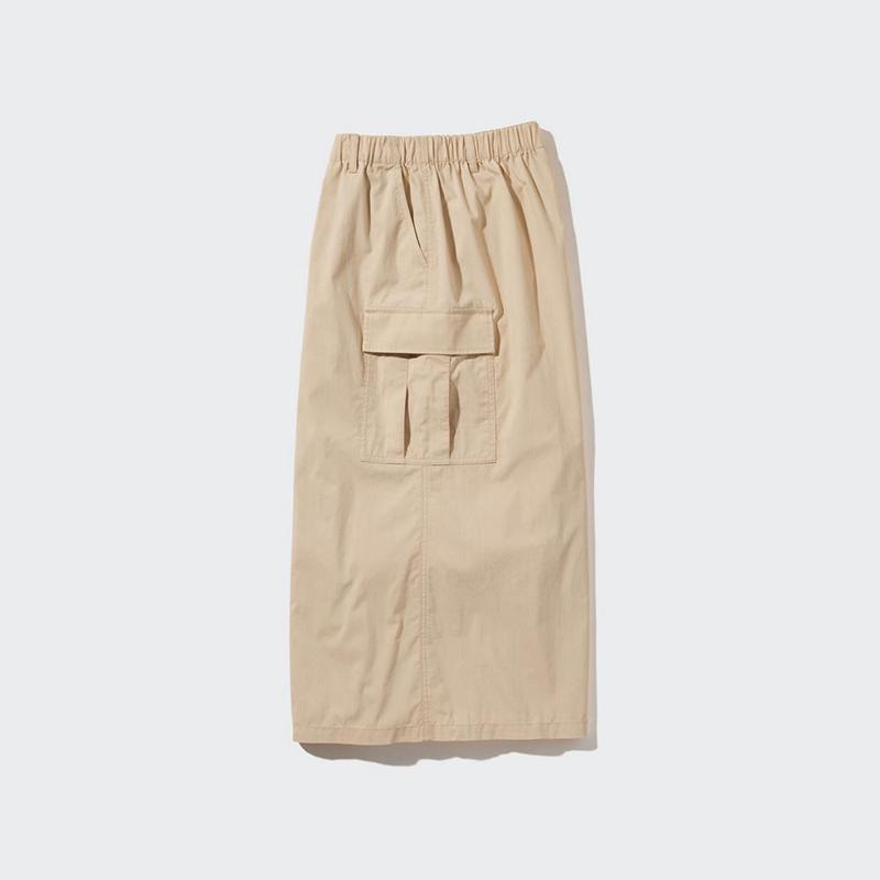 Uniqlo Easy Cargo Women Skirts Beige  US |  CQRB-17832