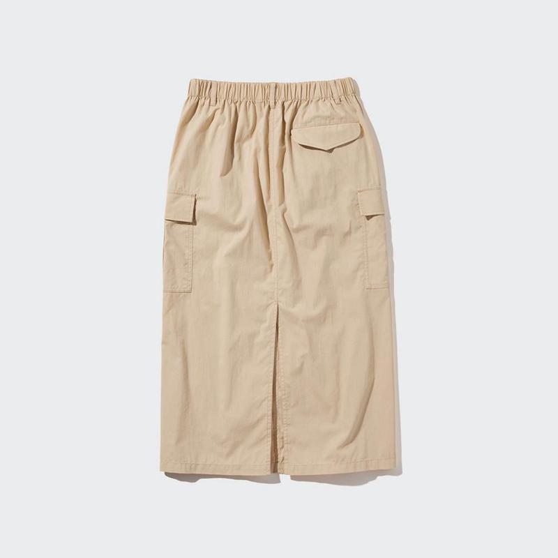 Uniqlo Easy Cargo Women Skirts Beige  US |  CQRB-17832