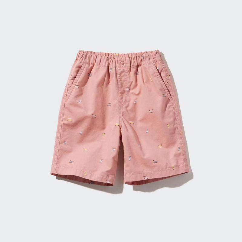 Uniqlo Easy (Printed) Kids' Shorts Blue  US |  HNXF-81074