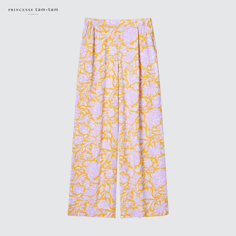 Uniqlo Easy Women Trousers Yellow  US |  ARIJ-08315