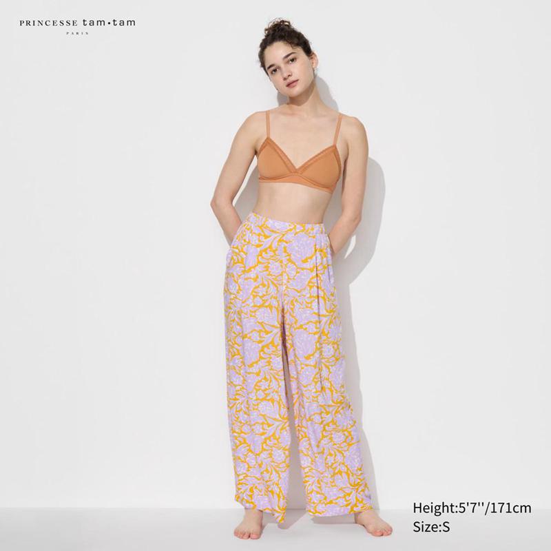 Uniqlo Easy Women Trousers Yellow  US |  ARIJ-08315