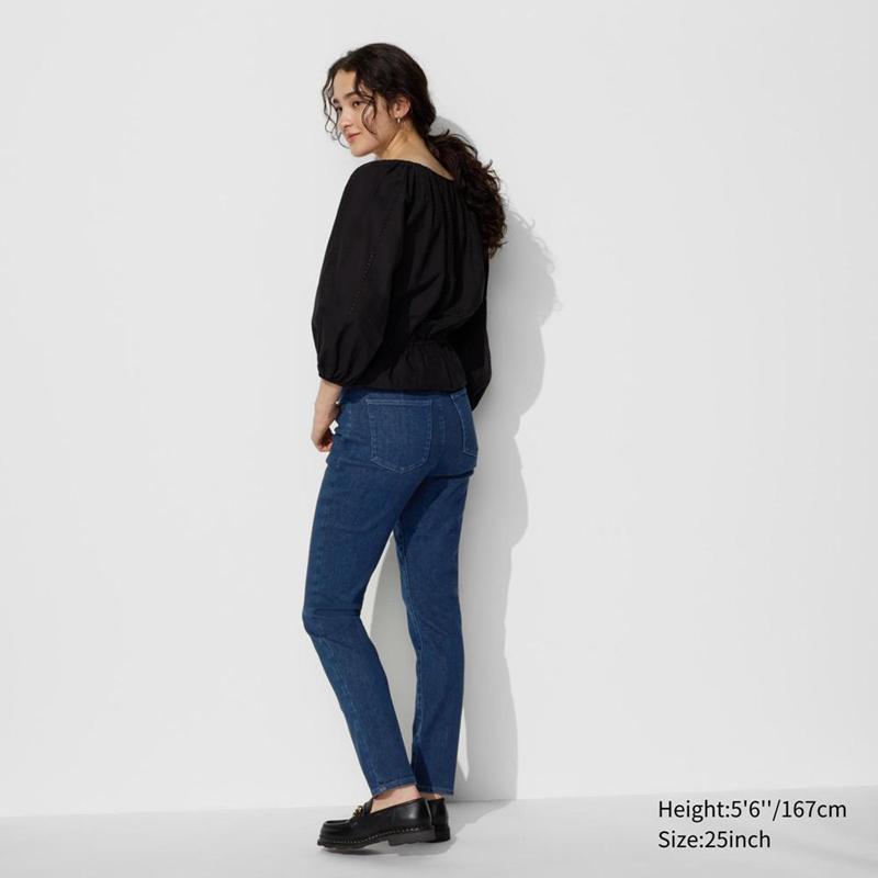 Uniqlo Extra Comfort Skinny Women Jeans Black  US |  RUSV-34206