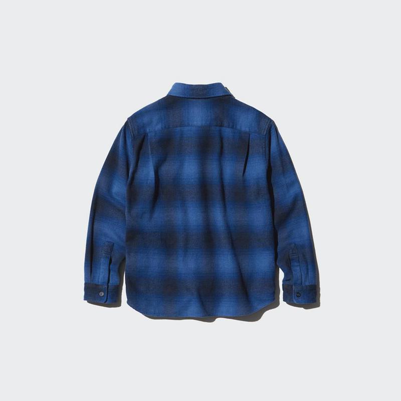 Uniqlo Flannel (Check) Kids' Shirts Black  US |  BQSP-58216