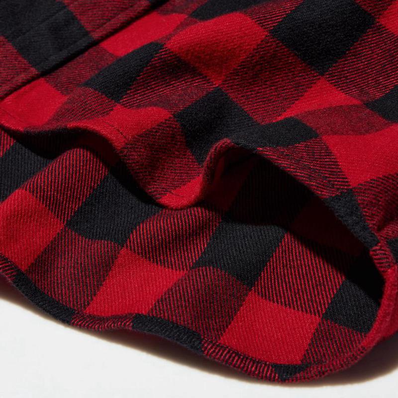 Uniqlo Flannel (Check) Kids' Shirts Red  US |  ZEOC-93780