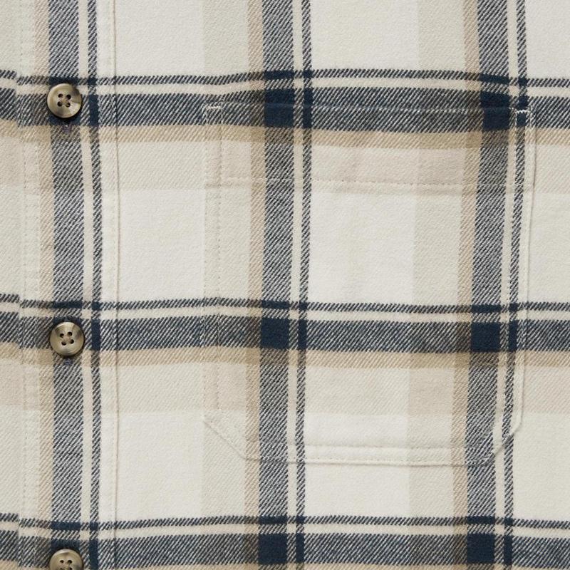 Uniqlo Flannel Regular Fit (Check, Regular Collar) Men Shirts Olive  US |  OCMH-78230