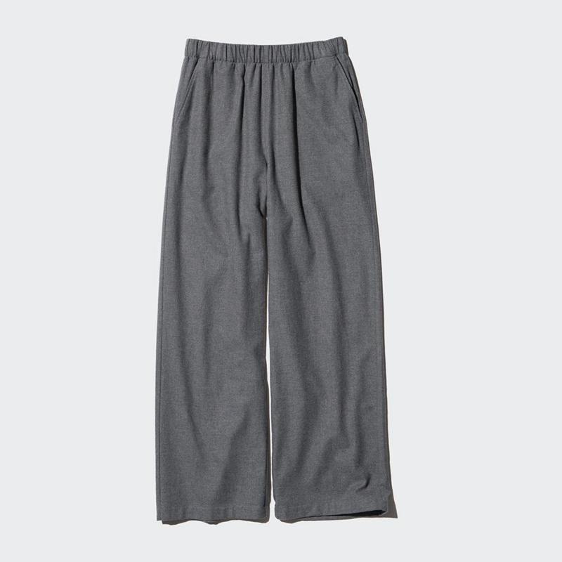 Uniqlo Flannel Women Trousers Black  US |  AORT-14280