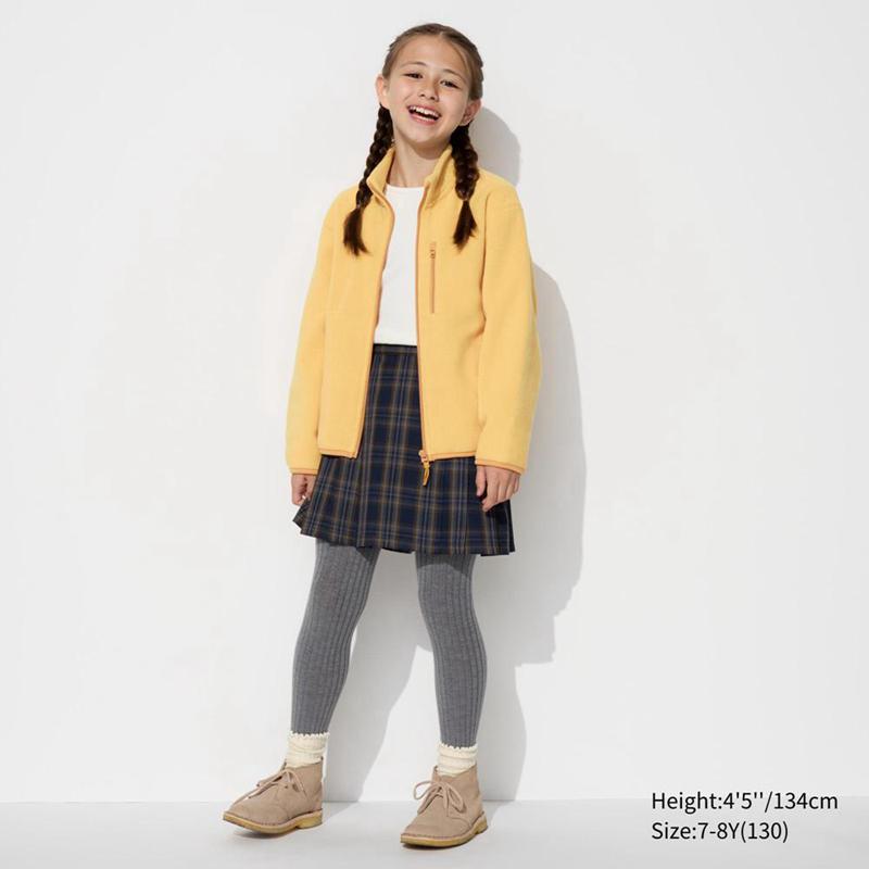 Uniqlo Fleece Full-Zip Kids' Jackets Yellow  US |  YVOQ-40763