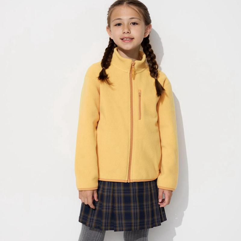 Uniqlo Fleece Full-Zip Kids' Jackets Yellow  US |  YVOQ-40763