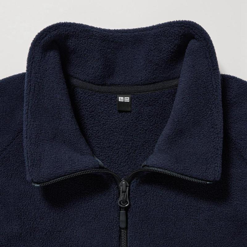 Uniqlo Fleece Full-Zip Men Jackets Blue  US |  BTLH-16490