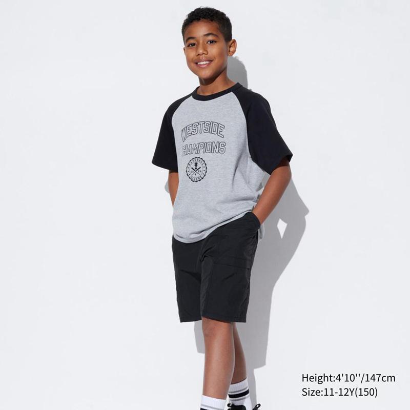 Uniqlo Geared Kids\' Shorts Black  US |  ASPY-46592