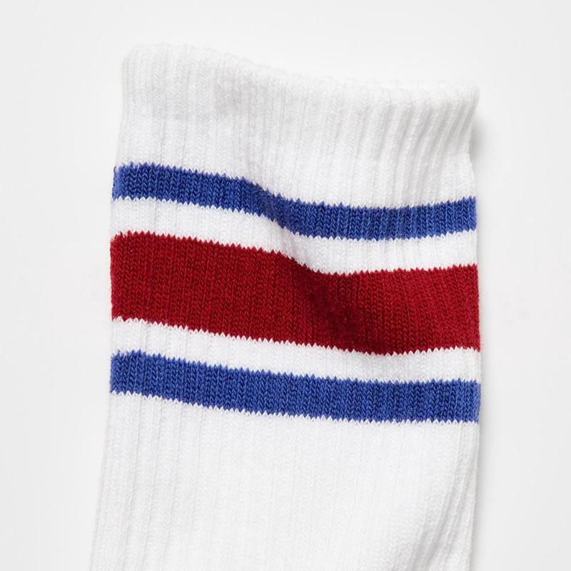 Uniqlo (Geometric, 3 Pairs) Kids' Socks White  US |  TSMD-19547