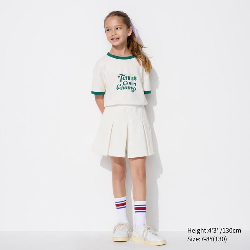 Uniqlo Girls DRY Sweat Mini Kids' Skorts Light Purple  US |  CHSU-68537