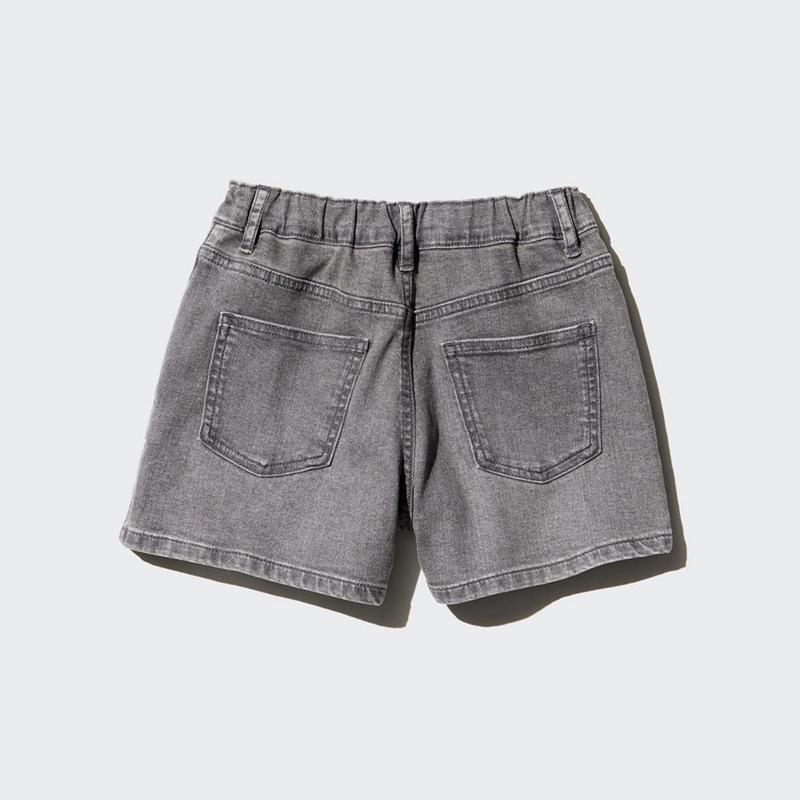 Uniqlo Girls Denim Kids' Shorts Grey  US |  IQYR-37609