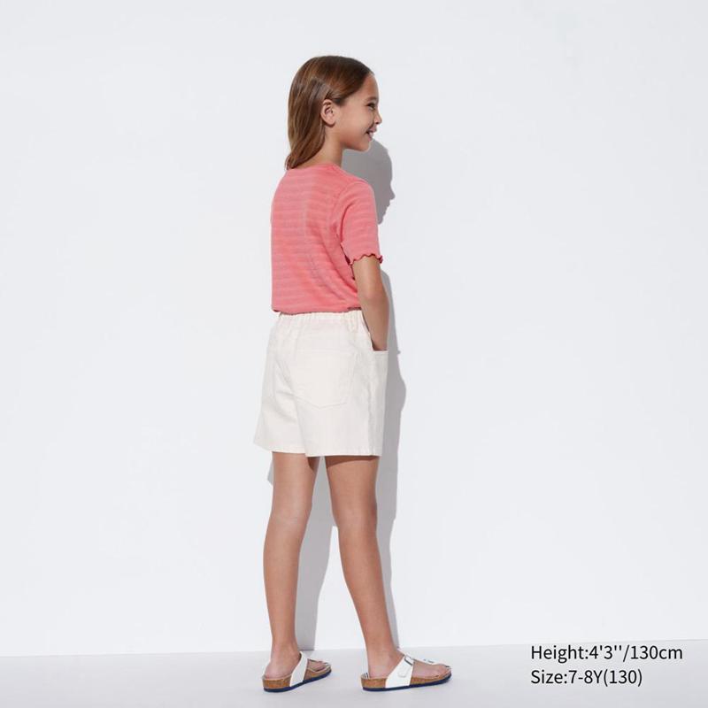 Uniqlo Girls Easy Colour Kids' Shorts Black  US |  VWOU-64058