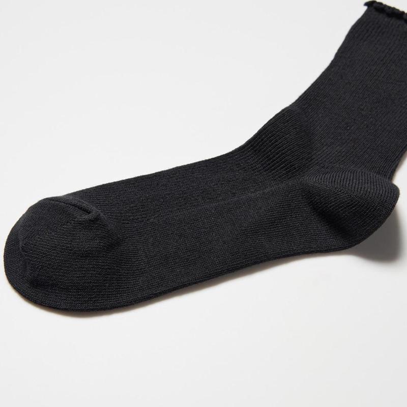 Uniqlo Girls (Frill, 3 Pairs) Kids' Socks Black  US |  TEHP-40293