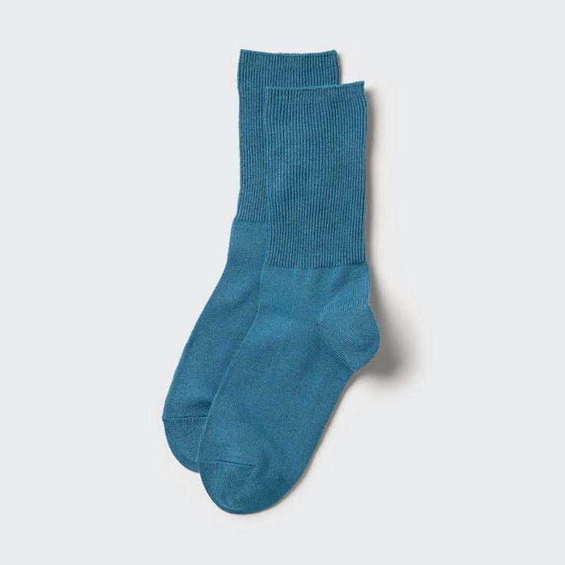 Uniqlo HEATTECH (2-Way) Women Socks Tights Blue  US |  MDNA-45301