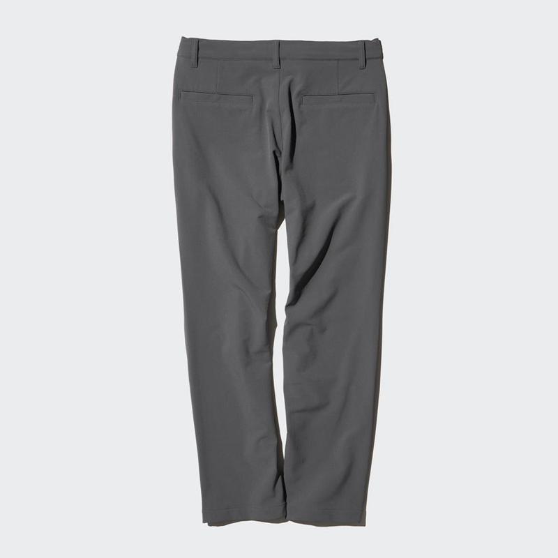 Uniqlo HEATTECH Easy (2-Way Stretch, Short) Men Trousers Grey  US |  EBVF-74856