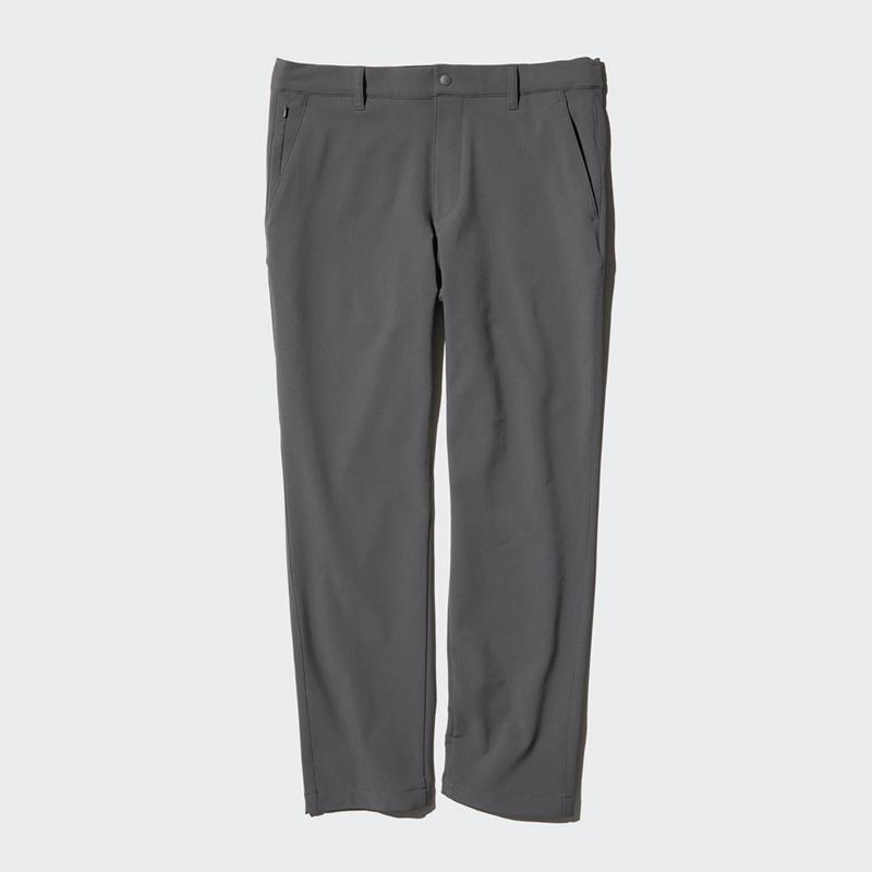 Uniqlo HEATTECH Easy (2-Way Stretch, Short) Men Trousers Grey  US |  HUME-35107