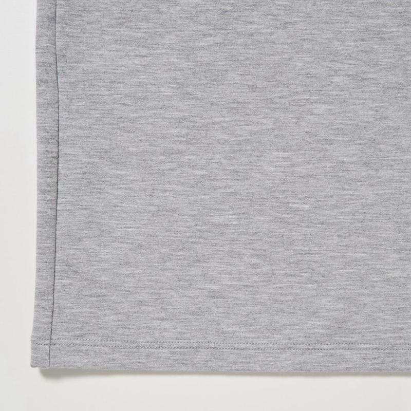 Uniqlo HEATTECH Extra Warm Cotton Crew Neck (Heather) Men T-Shirt Grey  US |  ZQBX-12540