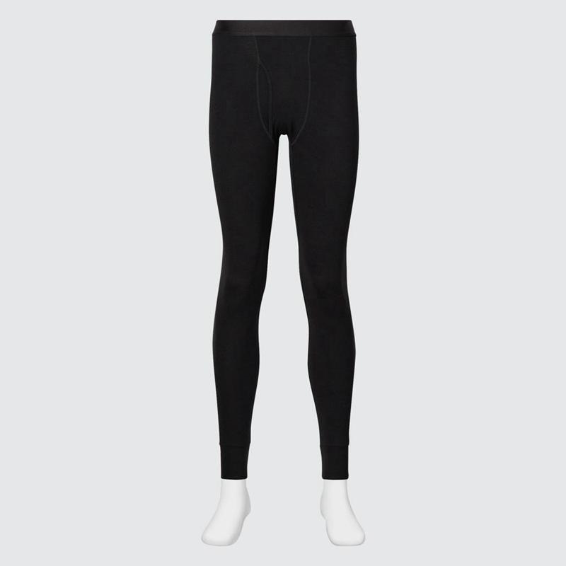 Uniqlo HEATTECH Extra Warm Cotton Men Warm Tights Black  US |  BYIL-02549